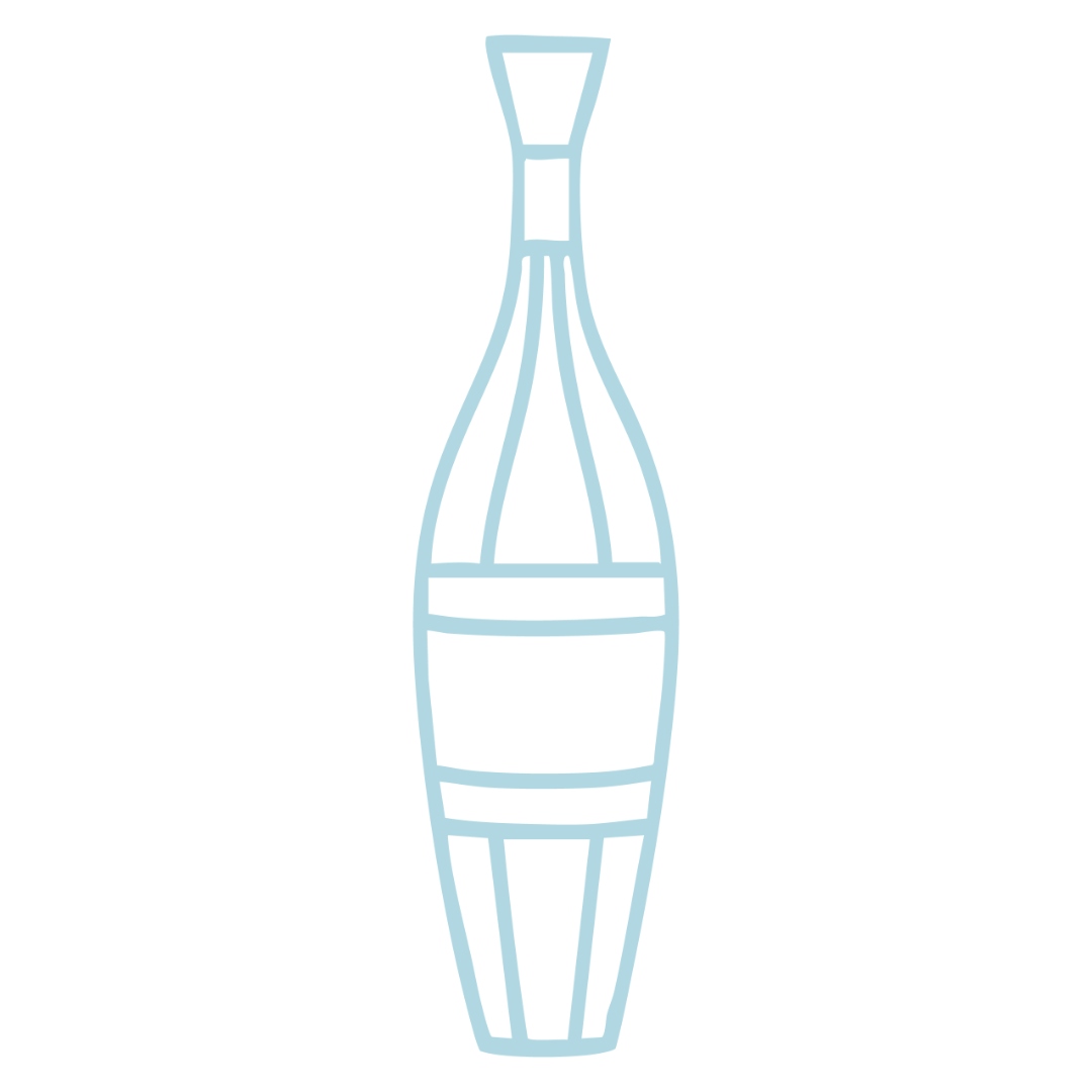 Light blue bottle — Midtown Bowl brand illustration