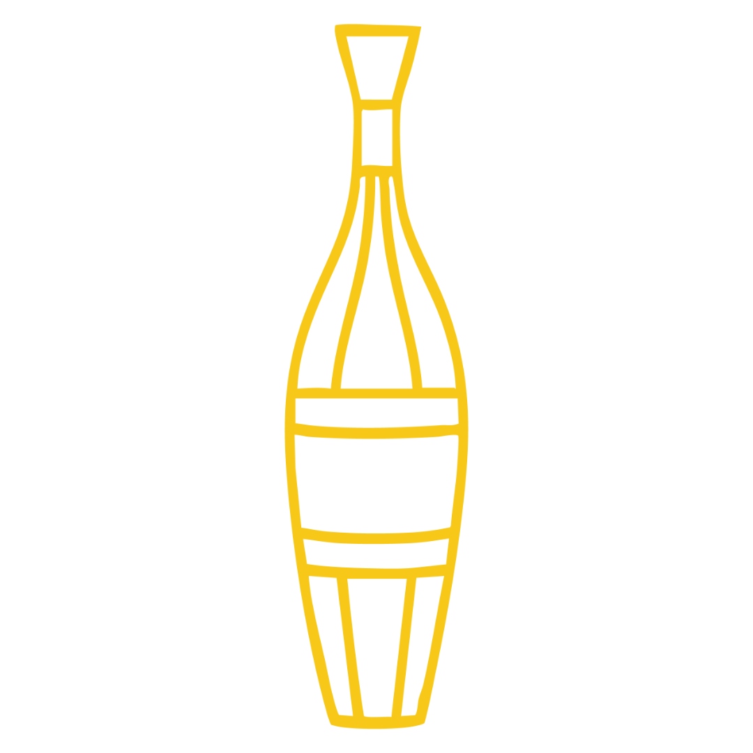Yellow bottle — Midtown Bowl brand illustration