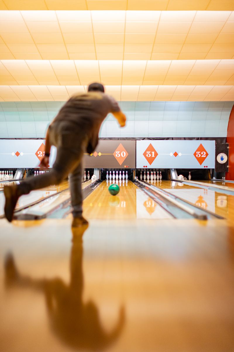 Midtown Bowl interior, lanes, and atmosphere